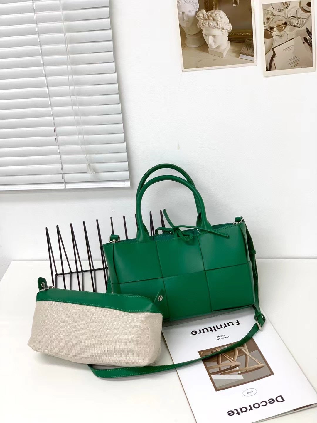 大容量编织手提包包女2023新款高级质感单肩腋下包时尚通勤托特包