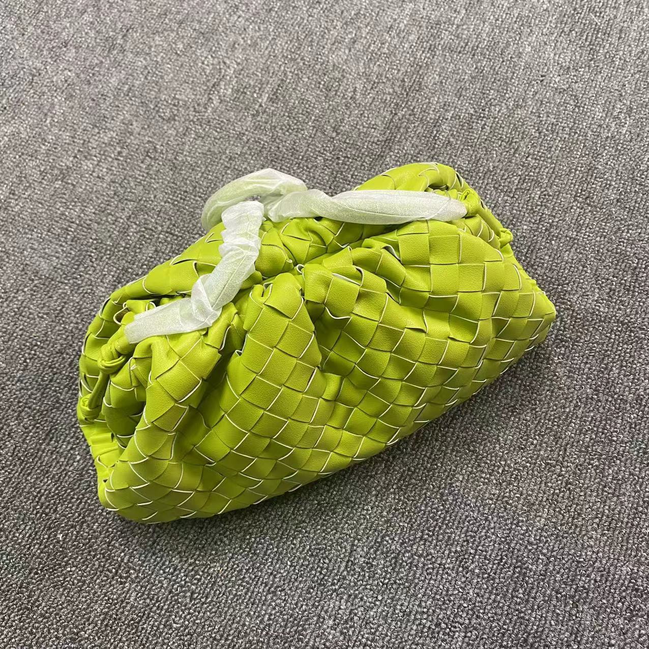 包包女皱褶饺子包真皮云朵包牛皮编织单肩斜挎包阿希歌同款时尚