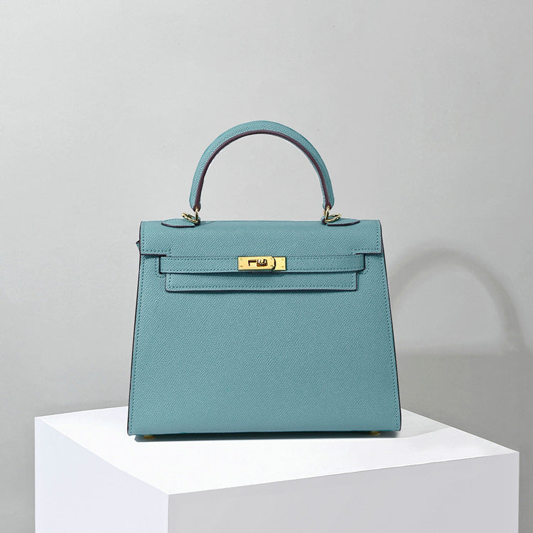 手掌纹凯利包女真皮包包大容量牛皮手提包通勤斜挎单肩包秋冬热销