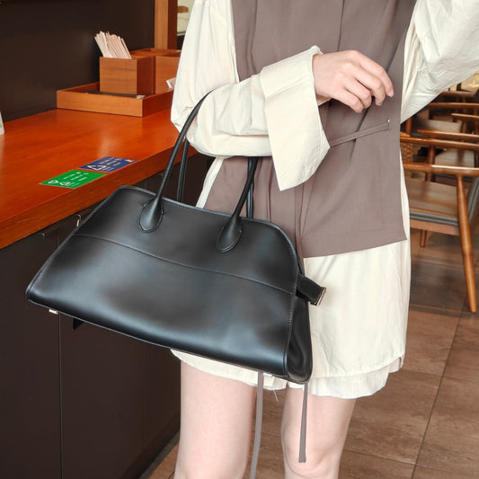 小众设计高级系列极简老钱风手提单肩斜挎女包全皮通勤大包托特包