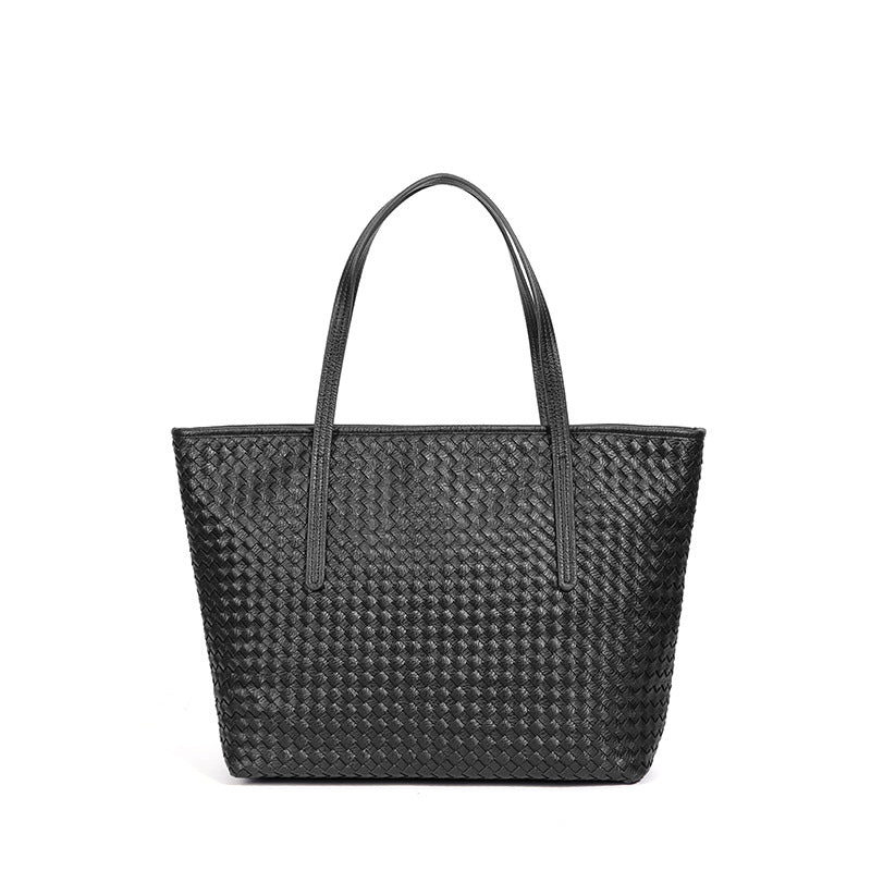 跨境大容量复古单肩手提包时尚百搭手工编织包包夏季腋下托特包女
