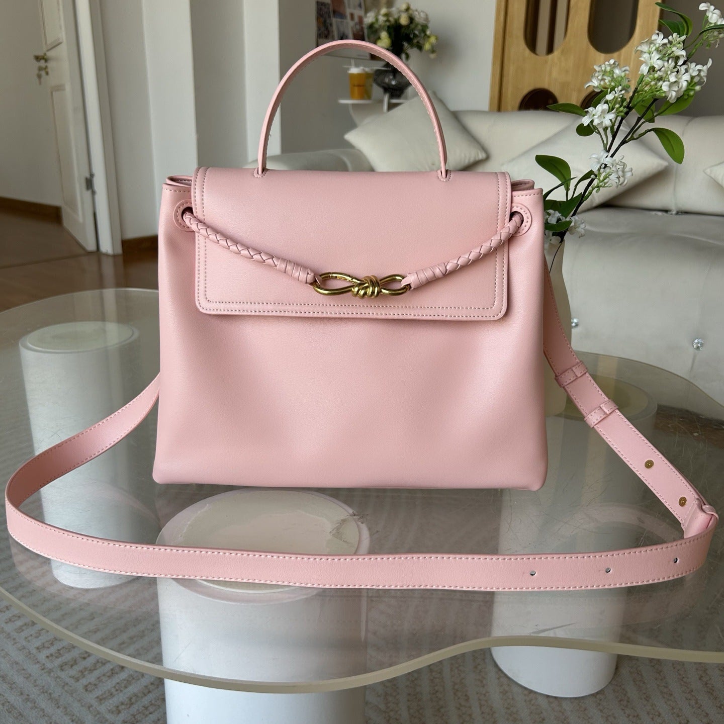 女士包包2025秋冬新款轻奢小众高级感通勤托特包牛皮老钱风手提包