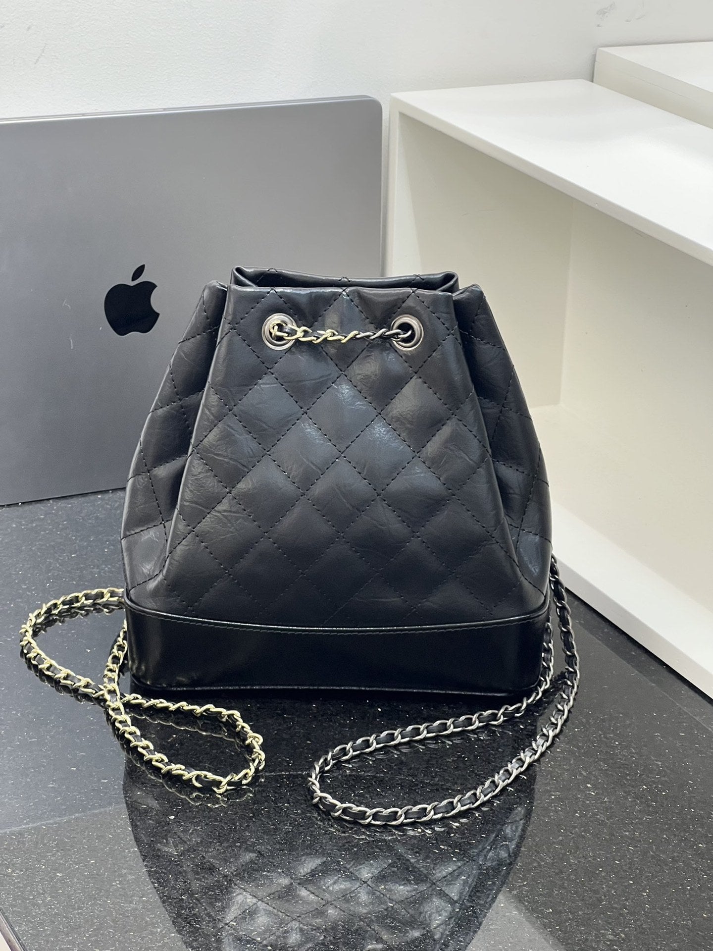 真皮女包小包高级感时尚链条包单肩包头层牛皮格子纹斜挎包女