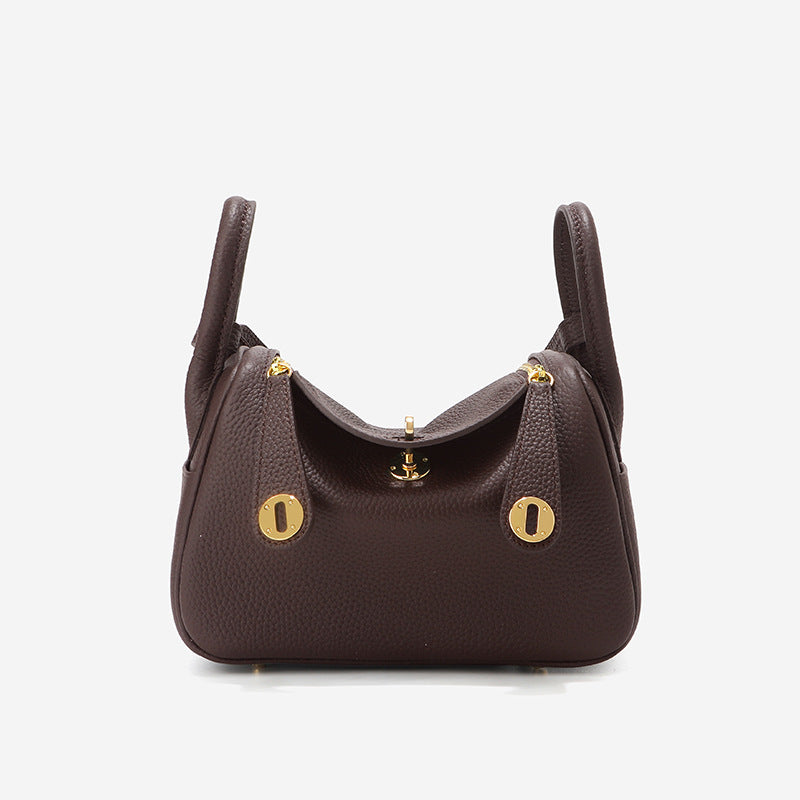 新款togo头层牛皮琳迪包真皮女包枕头包单肩包女士通勤斜挎包小包