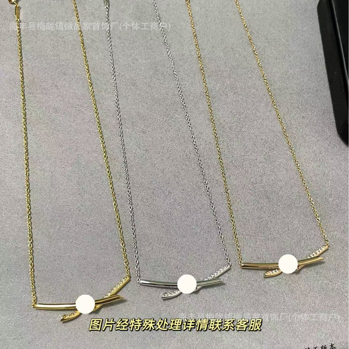 高版T家绳结项链knot扭绳项链女小众轻奢锁骨链厂家直销批发代发