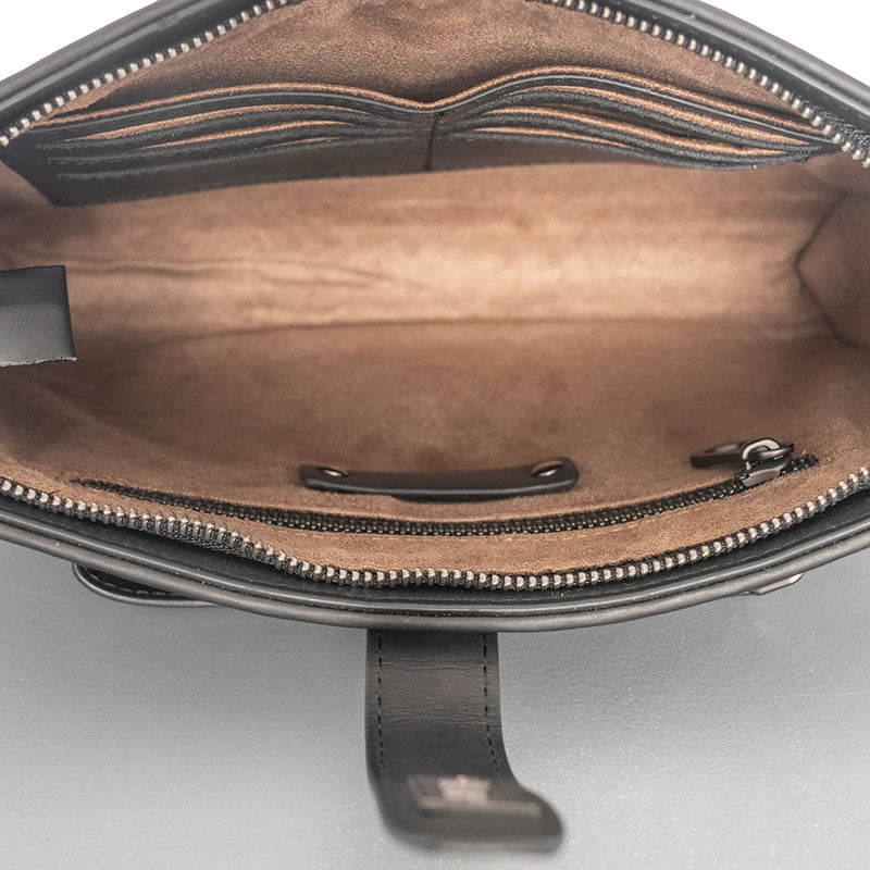 X&BV新款编织手包男真皮2021新款休闲商务大容量手抓包男士手拿包