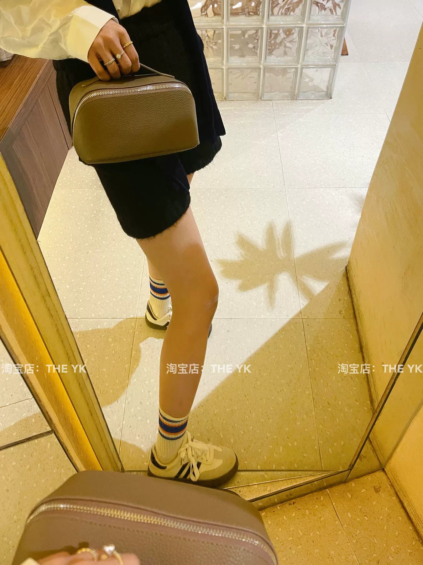 真皮化妆包大容量togo牛皮护肤品收纳包随身出差旅行洗漱包手提包