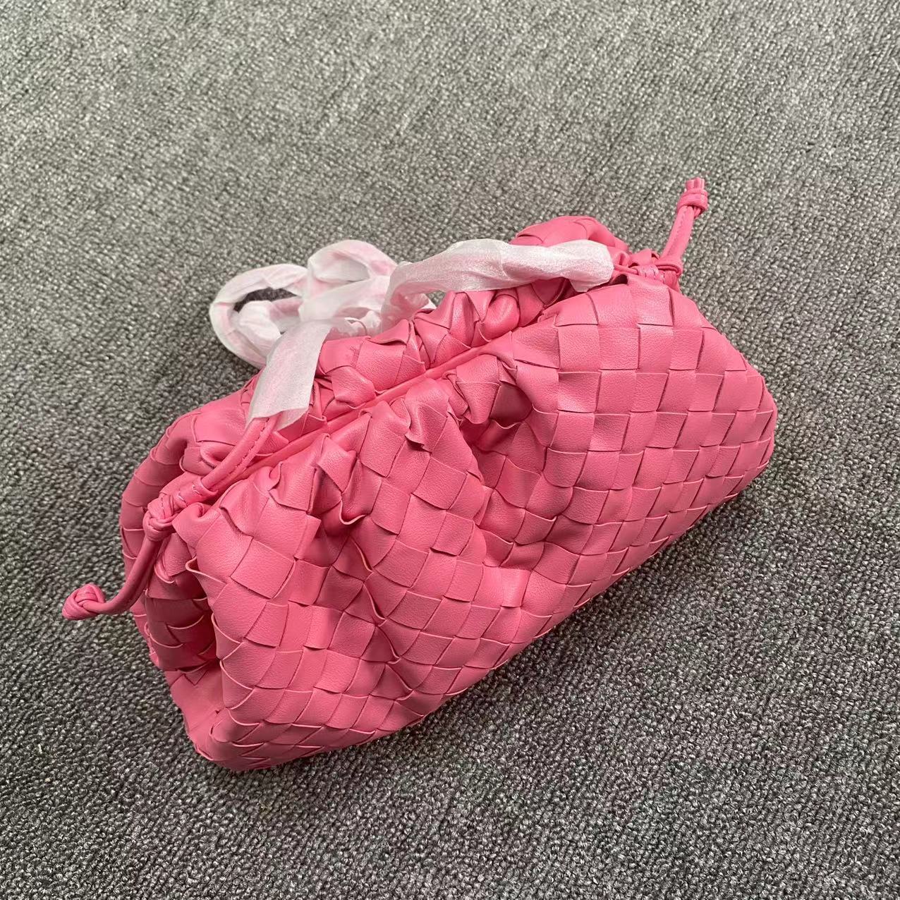 包包女皱褶饺子包真皮云朵包牛皮编织单肩斜挎包阿希歌同款时尚