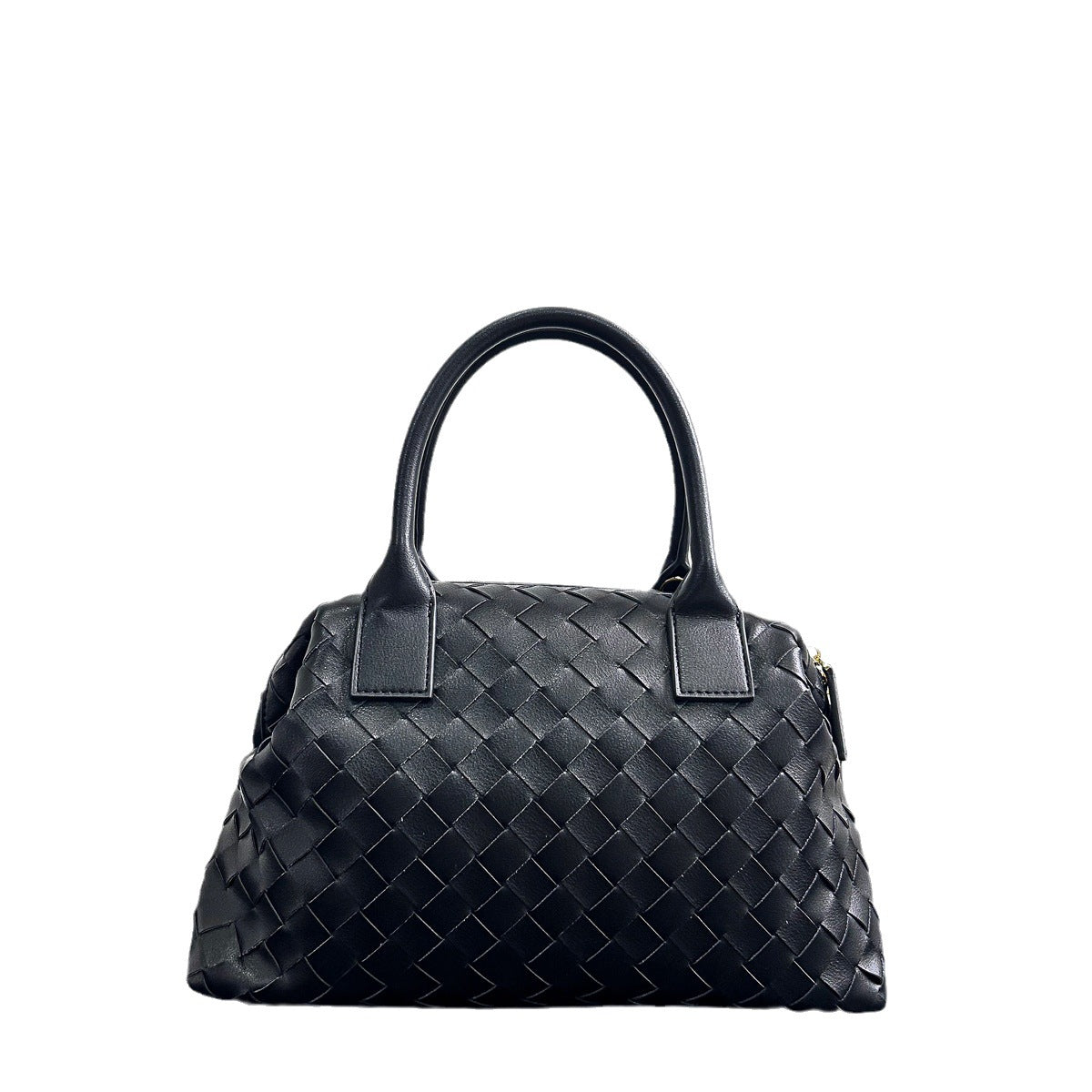 真皮编织女士手提包2023新款奢品时尚简约枕头包手提单肩斜挎女包