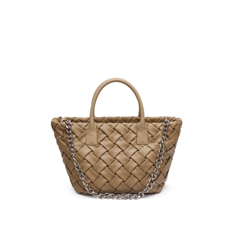 夏季新款菜篮子手工编织包包女简约休闲手提包小众腋下单肩斜跨包