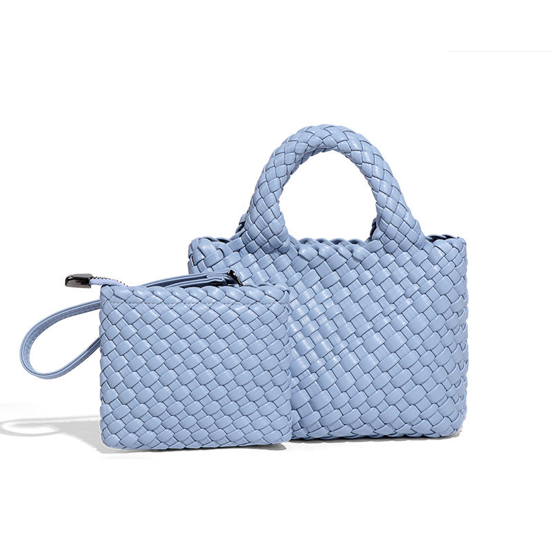 菜篮子编制包包包小巧迷你小水桶单肩斜跨包精致可爱高级感手拎包