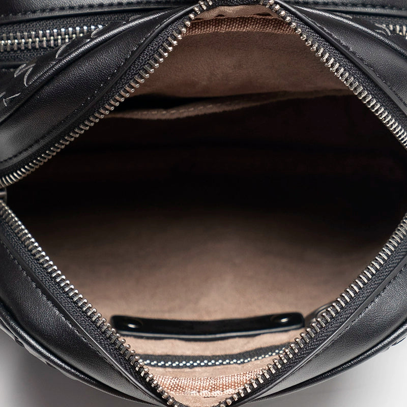 X&BV男包单肩包真皮休闲商务编织潮男时尚小背包迷你斜挎包男竖款