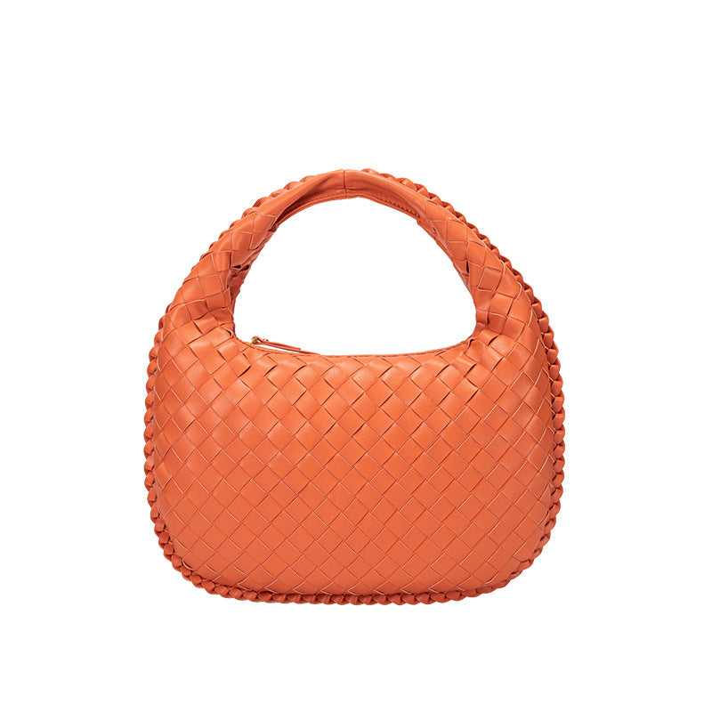 包包女2025新款编织包欧美复古菜篮子腋下包手提单肩手拎包 外贸