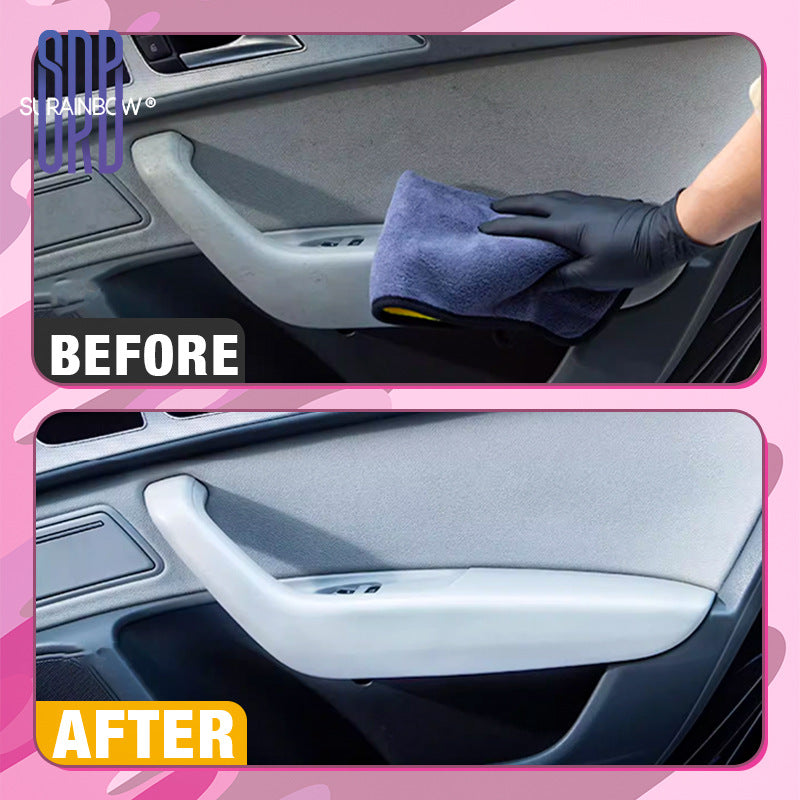 跨境专供泡沫内饰清洗剂汽车座椅真皮车内顶棚去污清洁剂免洗神器