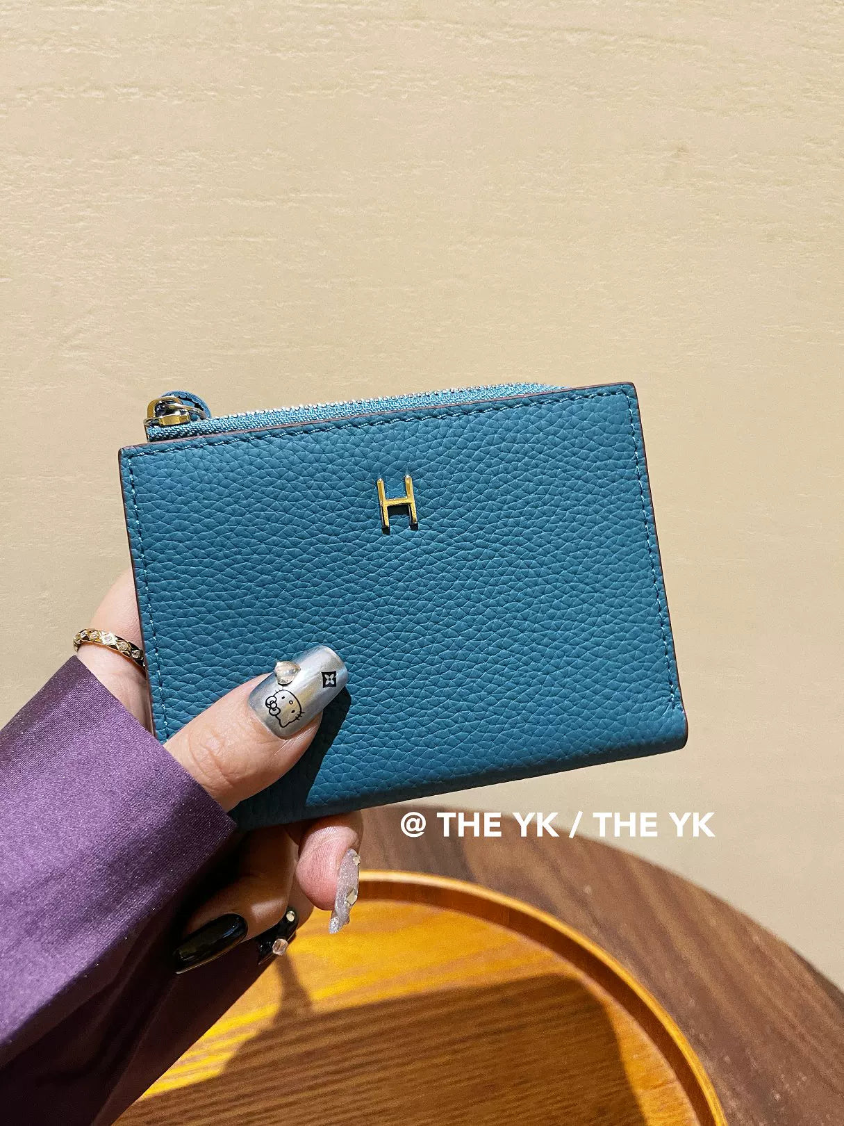 2025新款H扣短款钱包女小巧精致零钱包硬币包搭扣卡包证件包一体