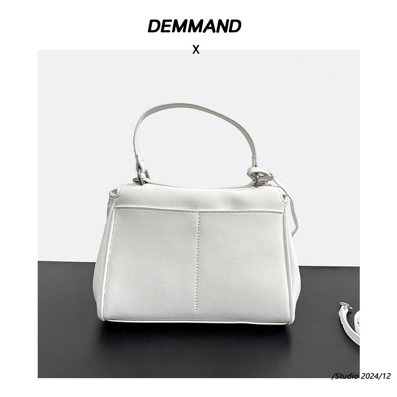 大气时尚锁扣牛皮女包2024新款链条轻便质感洋气真皮全皮斜挎包包