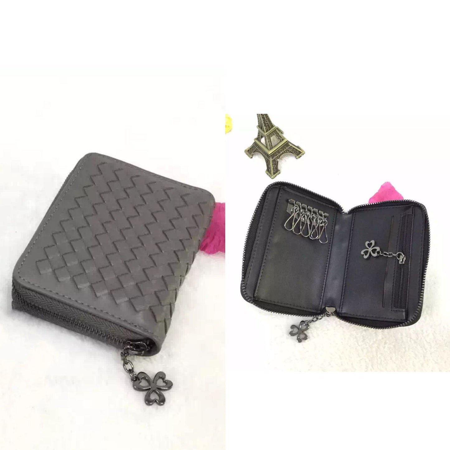 带镜子化妆盒口红包简约斜跨迷你小包个性链条百搭 ins少女唇膏盒