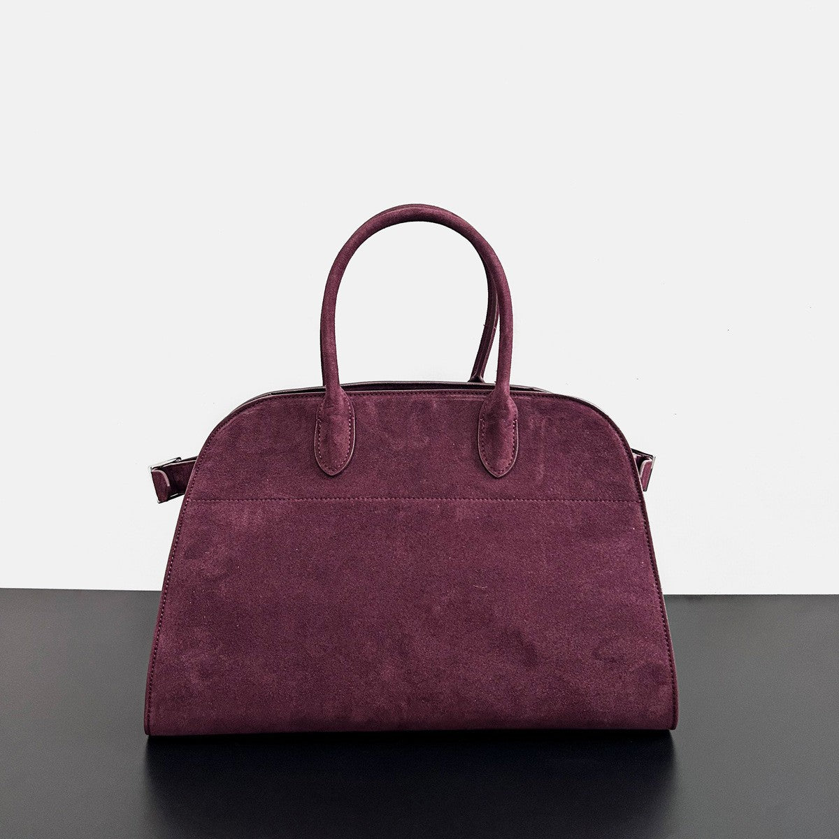 韩国小众董洁同款手提包绒面磨砂真皮托特包包女大容量复古通勤包