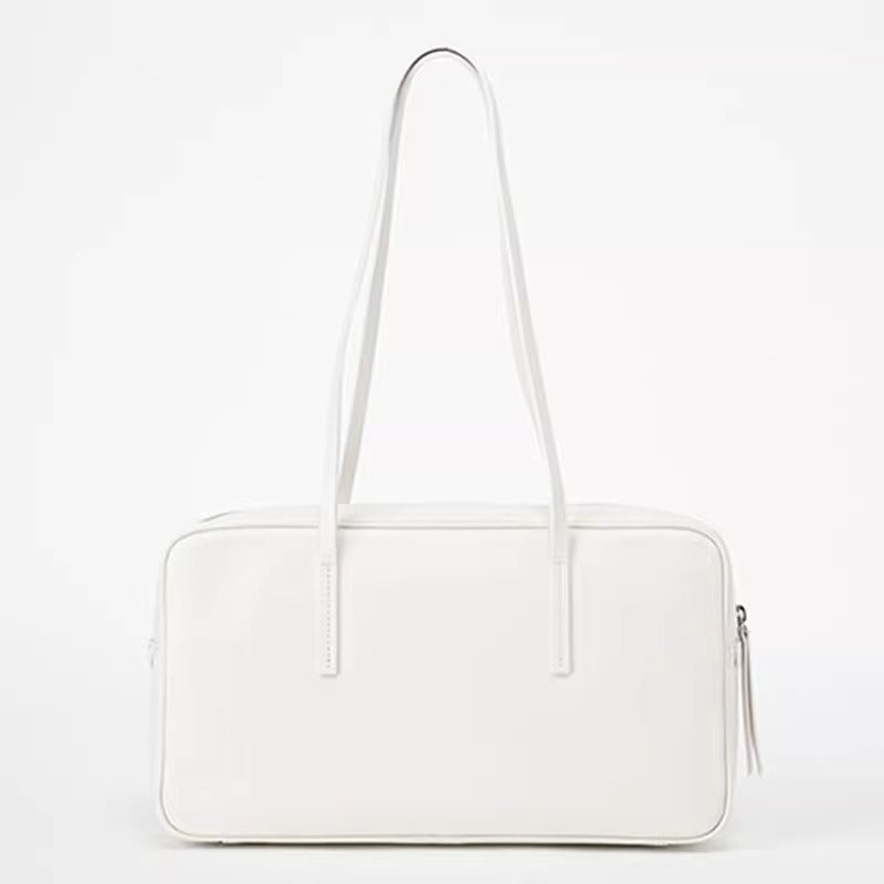 JK制服春夏高级感ins波士顿枕头包牛皮单肩斜跨大容量 无痕代发