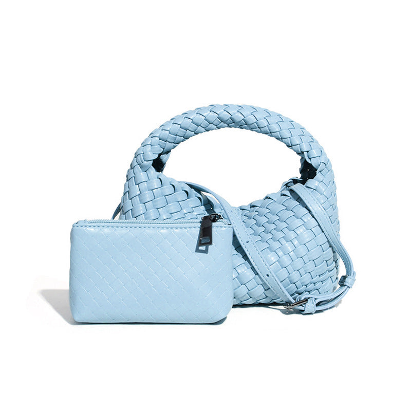 工厂编织菜篮子女包小巧复古休闲单肩斜挎饭盒包手提女包一件代发