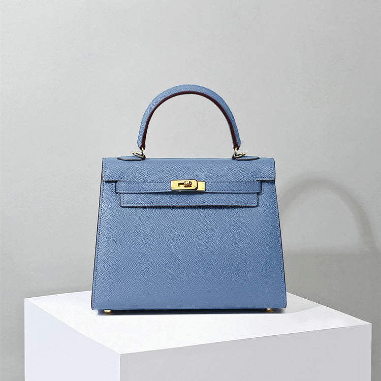 手掌纹凯利包女真皮包包大容量牛皮手提包通勤斜挎单肩包秋冬热销