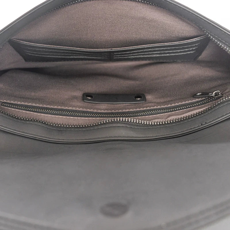 X&BV新款编织手包男真皮2021新款翻盖男士手拿包大容量手抓包男潮