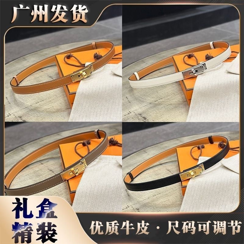 礼盒装H家kelly真皮腰带女士装饰搭配西裤牛仔裤毛衣裙子外套