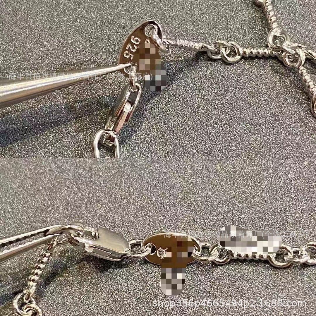 克罗鈊高版本十字架项链V金不掉色网红同款辣妹风精工CNC厂家直销