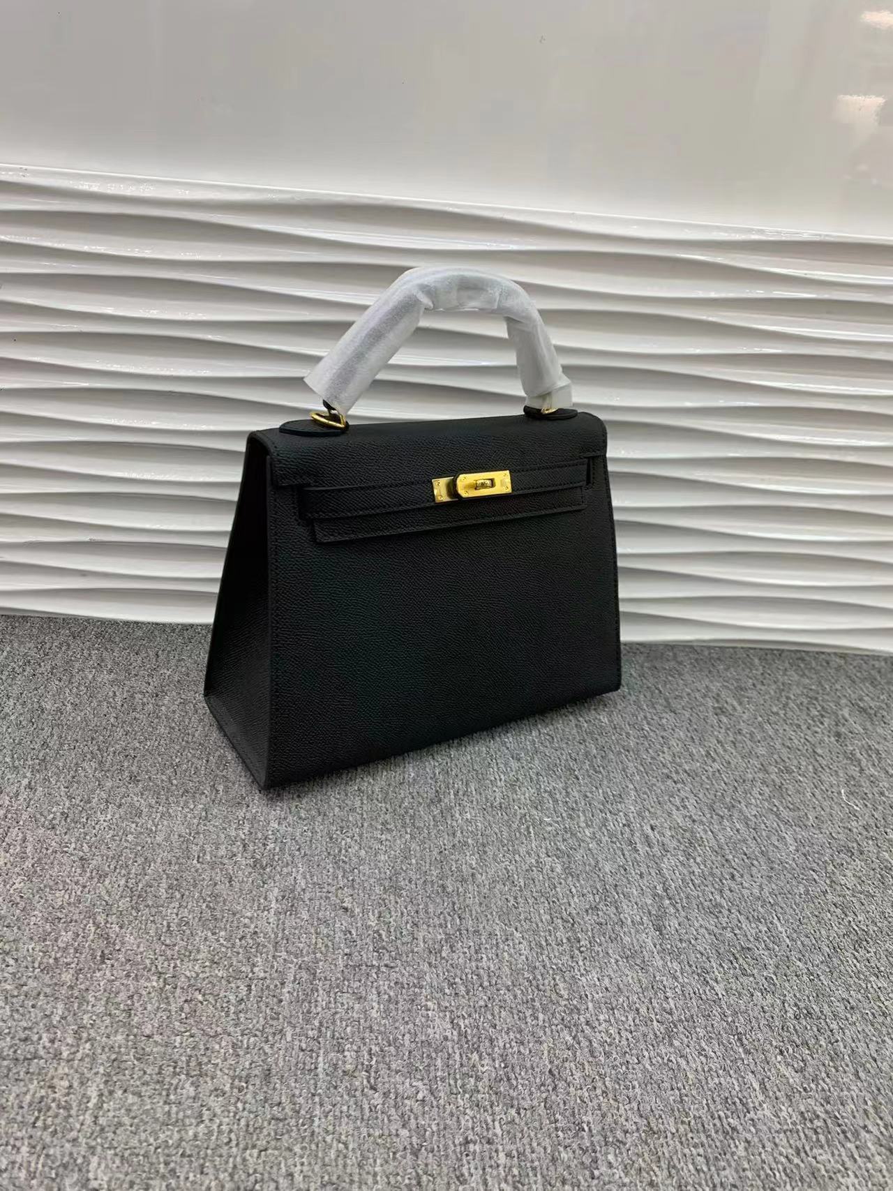 手提包新款2024潮流时尚百搭凯利包质感手掌纹手机包单肩斜挎包女