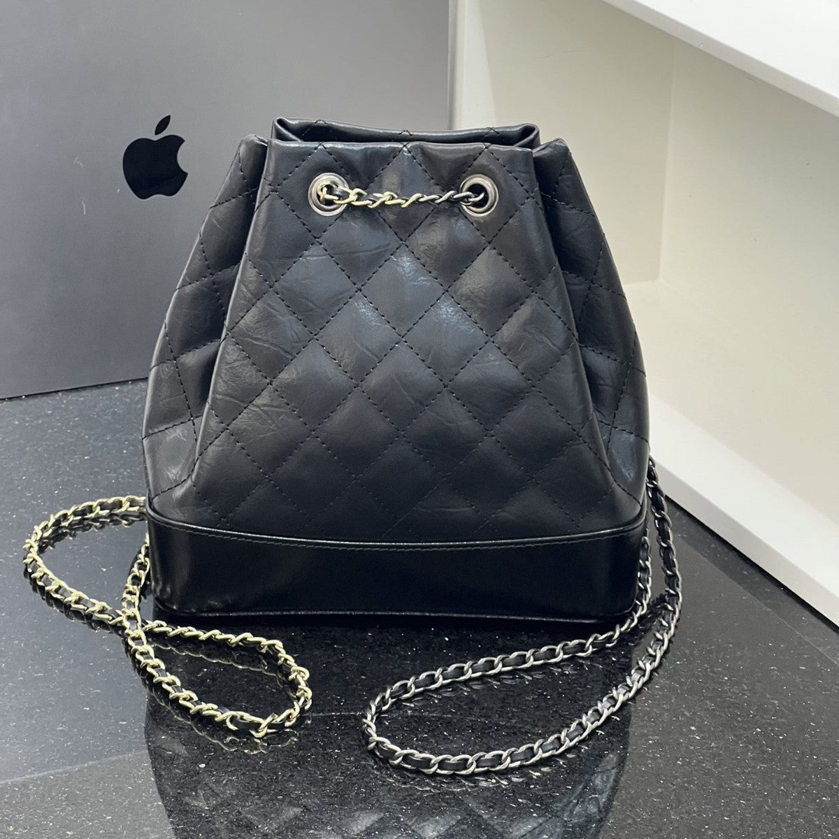 真皮女包小包高级感时尚链条包单肩包头层牛皮格子纹斜挎包女