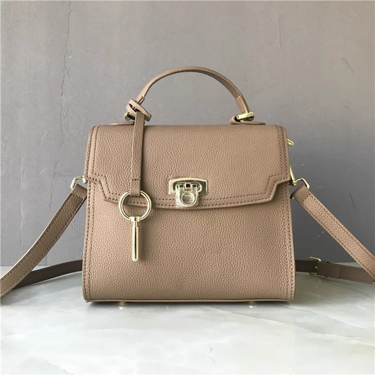 外贸女包togo头层牛皮凯莉手提包女网红新款潮小众时尚单肩斜挎包