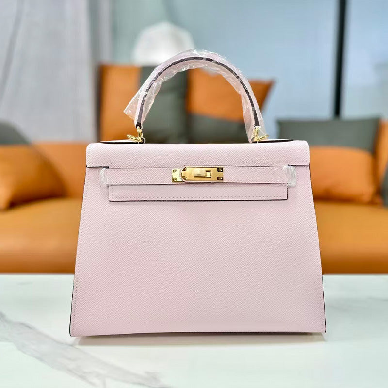 手掌纹凯利包女真皮包包大容量牛皮手提包通勤斜挎单肩包秋冬热销