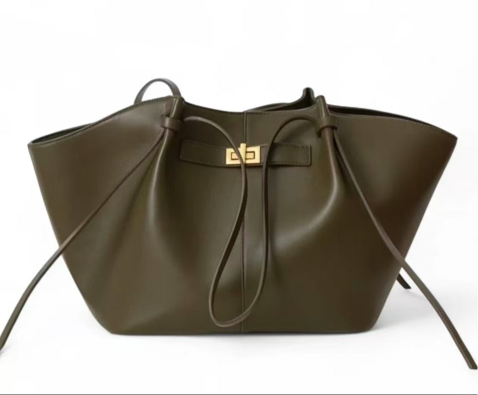 外贸出口高级感翅膀包大包软包时尚托特包2025新款欧美手提单肩包