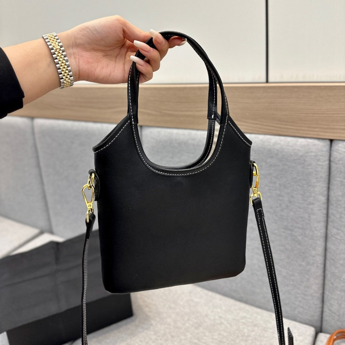 2024新款缪家M好Q的迷你hobo托特包tote手提包单肩购物袋腋下女包