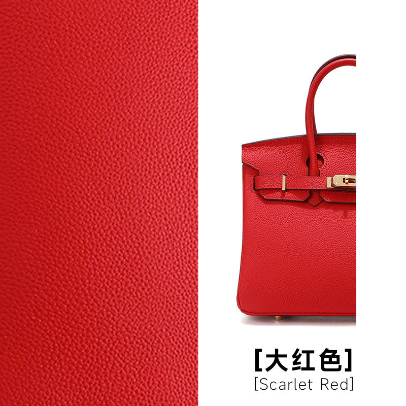 头层牛皮铂金包真皮女包大容量凯丽手提包女高级感通勤单肩斜挎包