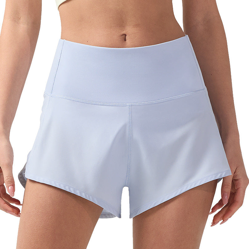 INF高腰运动短裤女凉感透气速干lulu瑜伽裤速干口袋健身跑步短裤