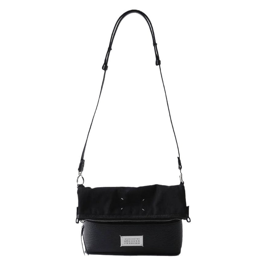 M6马吉5ac新款牛皮拼接帆布hobo腋下包高级感百搭单肩斜挎手机包