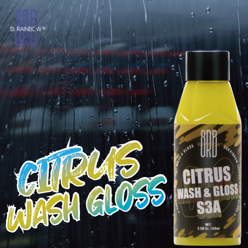 跨境专供PA浓缩柑橘洗车液水蜡白色泡沫清洁上光高泡去污清洁专用