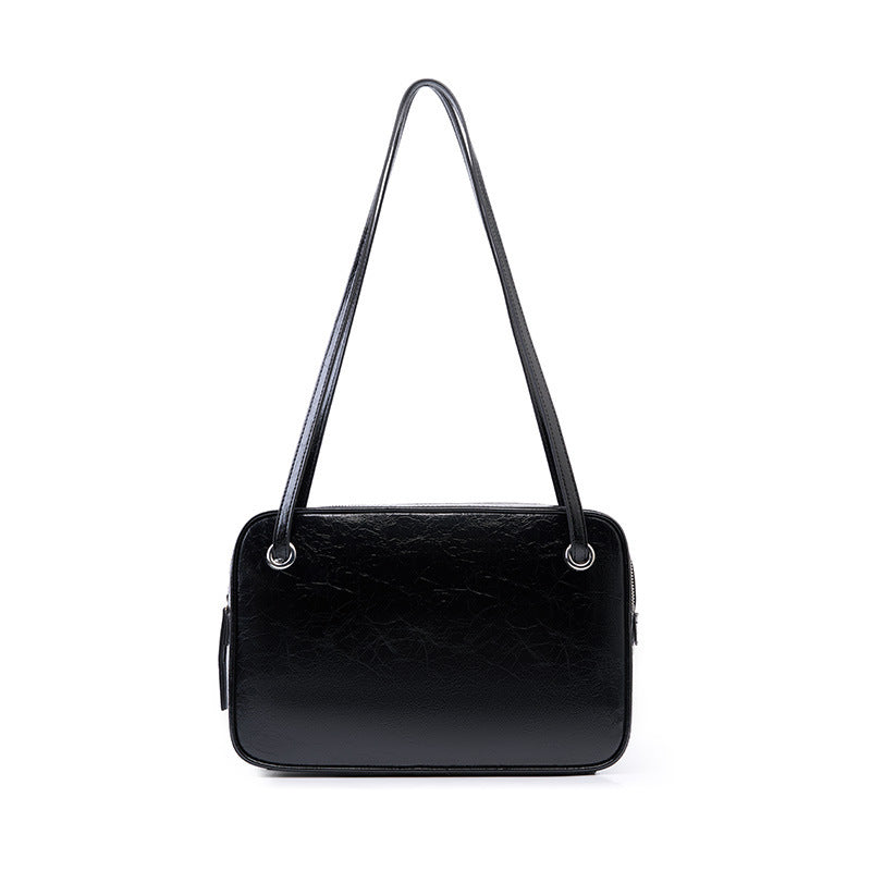 轻便简约邮差包包大容量ins潮酷托特包牛皮大容量单肩包女通勤包