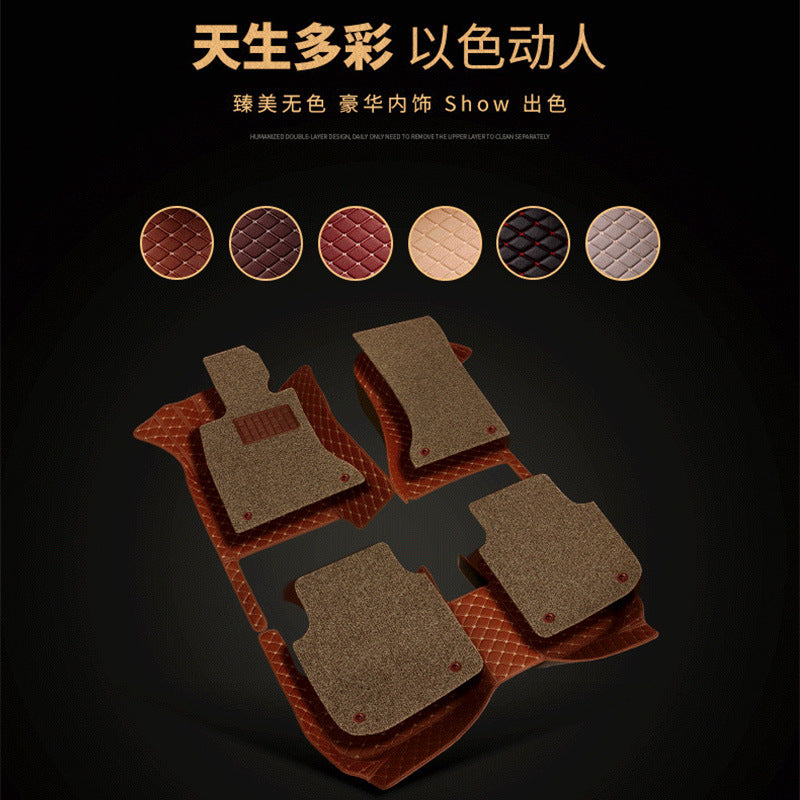 骥影特斯林双层脚垫适用于雷克萨斯ES IS LS RX NX GS CT GX LM专