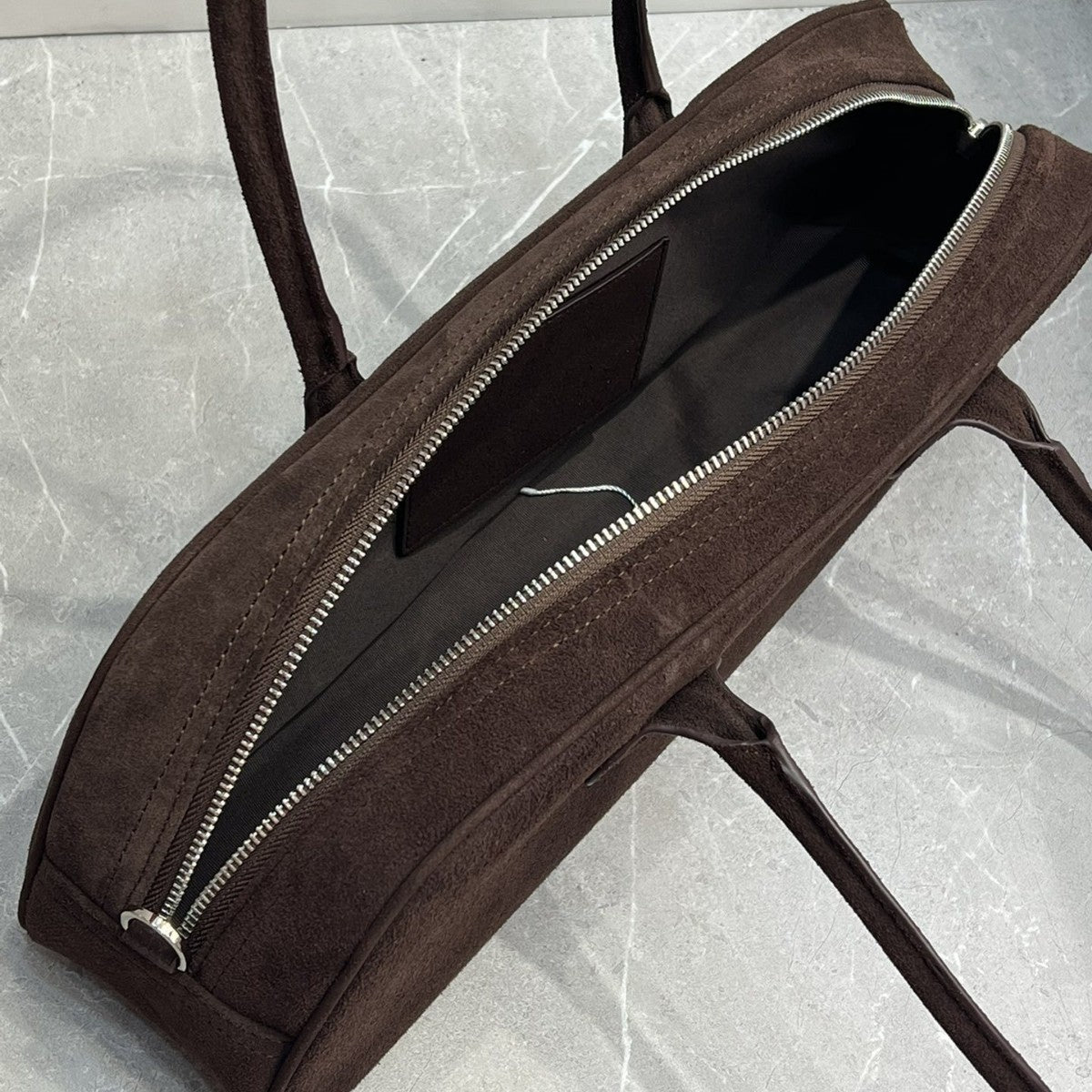 韩国包小姐 手提包复古鹿皮绒拉链式腋下单肩包高级感波士顿包秋