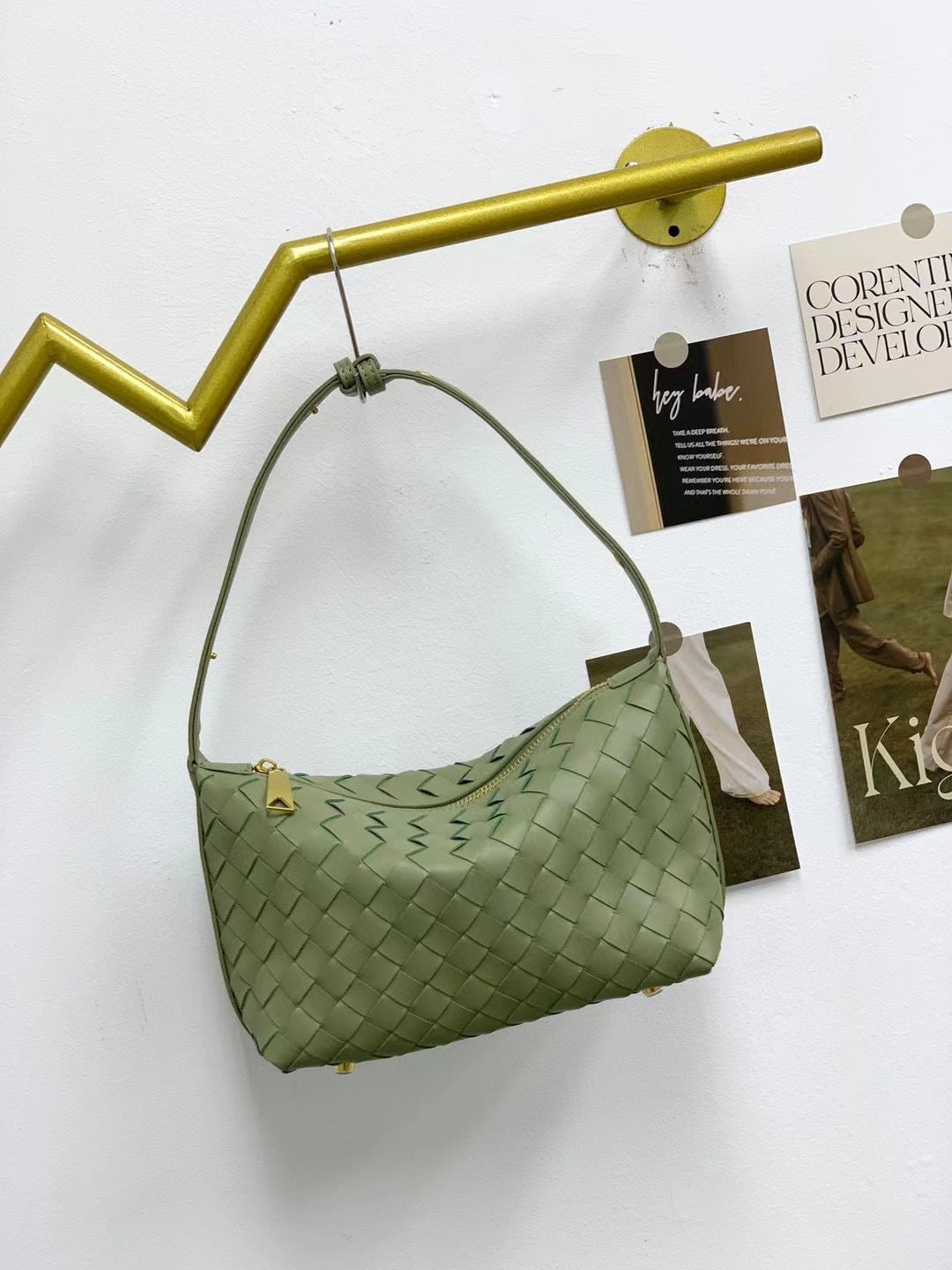 女士包包2023新款秋冬时尚简约休闲饭盒包手提编织女包单肩腋下包