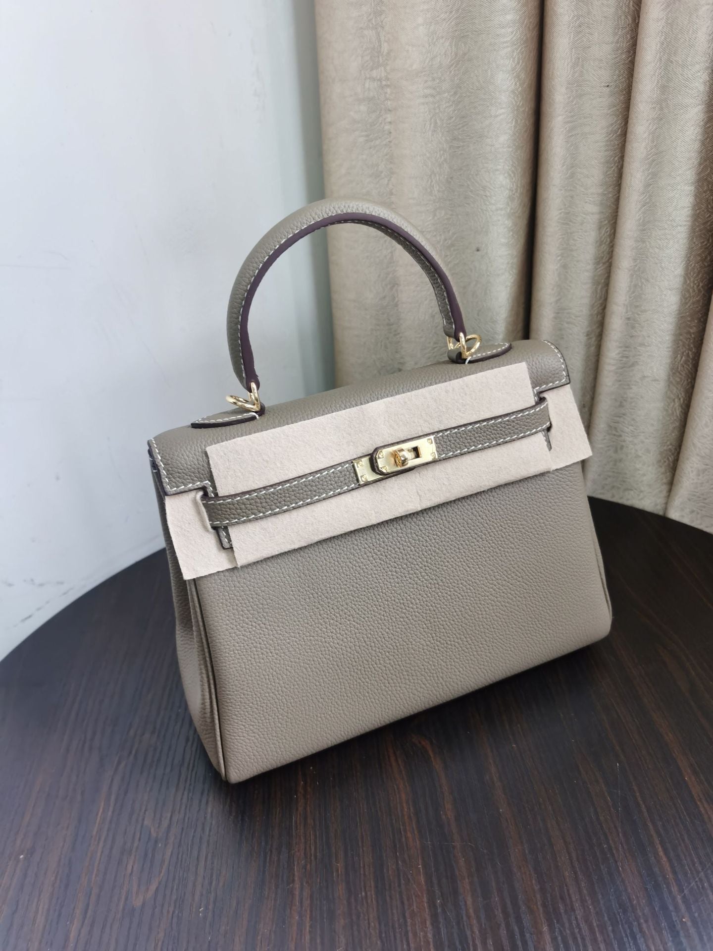 togo头层牛皮凯丽包高级感轻奢真皮女包通勤单肩斜挎包凯莉手提包