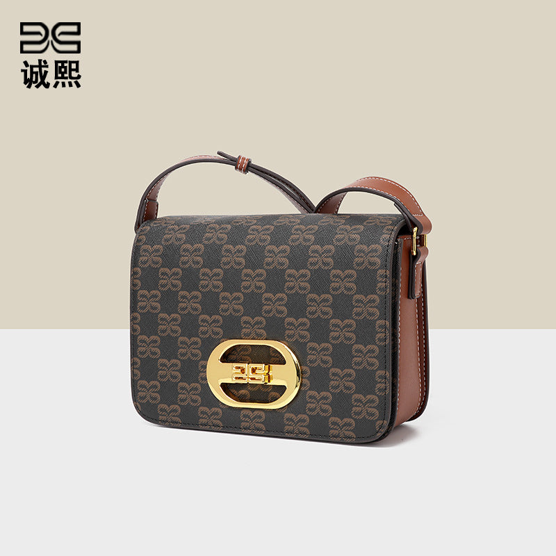 高级感小众复古小方包跨境潮流时尚单肩女包秋冬新款质感斜挎包包