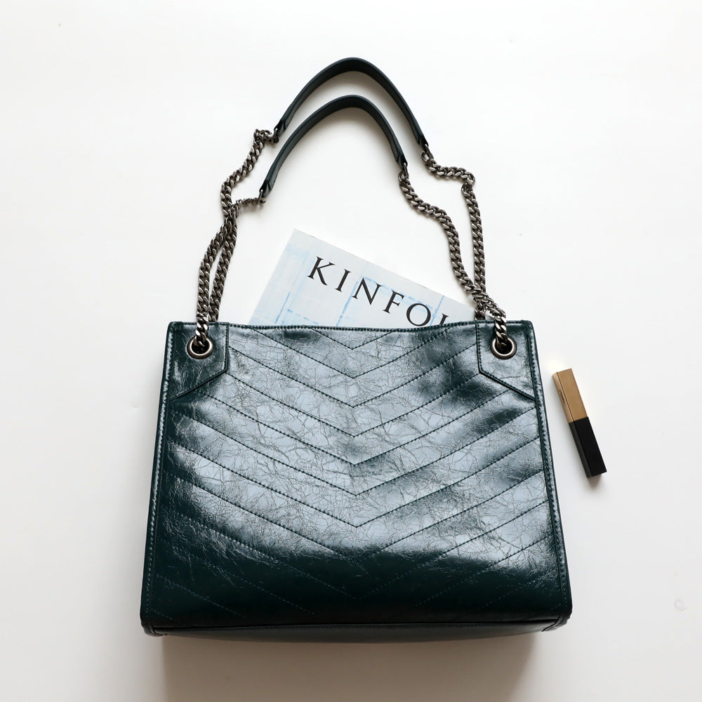 无标杨树林niki包真皮女包shoppingbag托特包流浪包包亚马逊批发