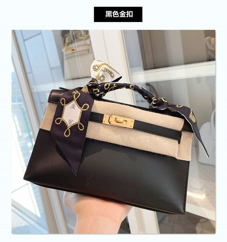 轻奢女包2025新款swift一代凯莉包mini链条包手提包单肩斜挎包