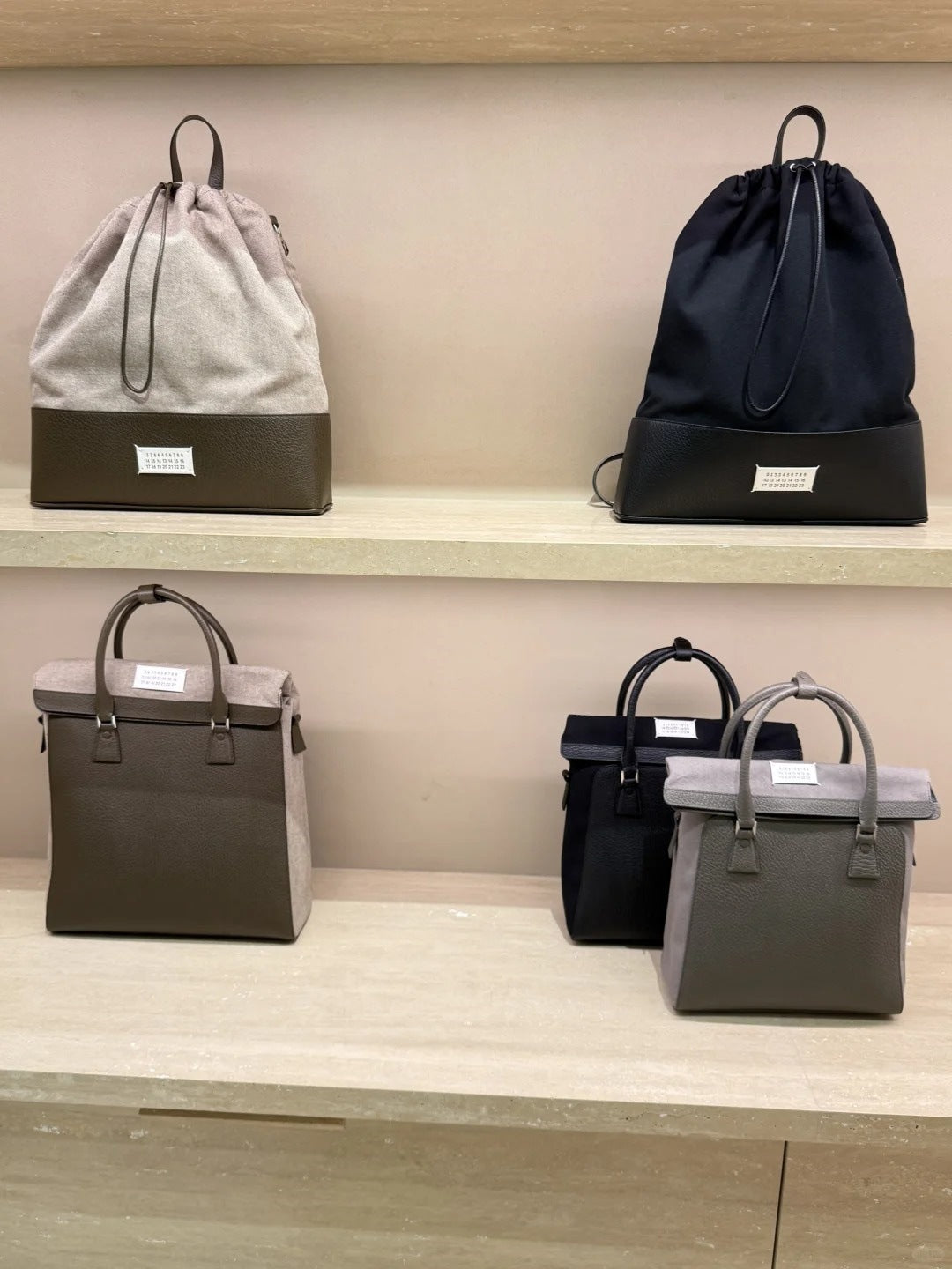 马吉la帆布双肩包轻便大容量多功能5AC电脑书包MM6跨境一件代发