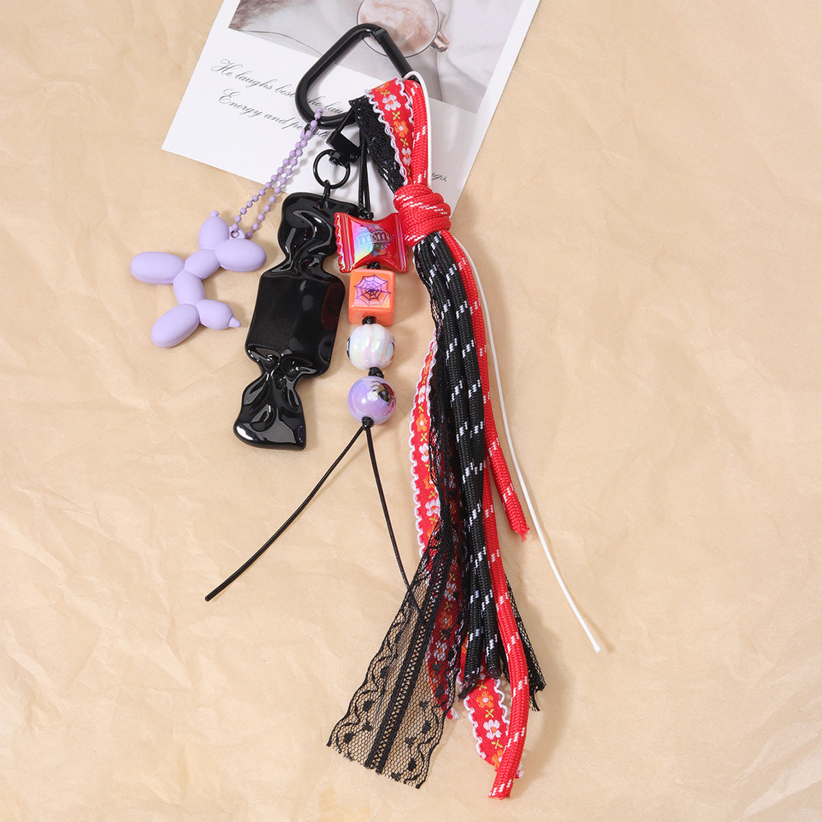 跨境热销万圣节组合挂绳多元素DIY挂件跨境节日装饰派对礼品挂链
