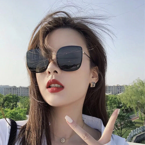 2021gm金属偏光太阳镜小红书bibu时尚墨镜男女士大框太阳眼镜抖音