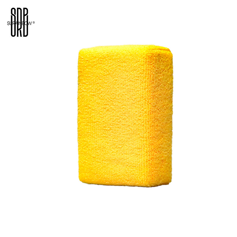 跨境专供汽车沙发真皮椅仪表上光超细纤维海绵块抛光清洁洗车海绵